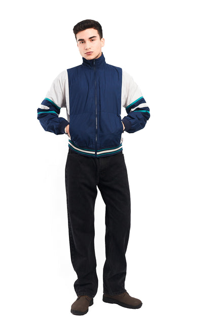 1990 Christian Dior Monsieur Colorblock Track Jacket (M)