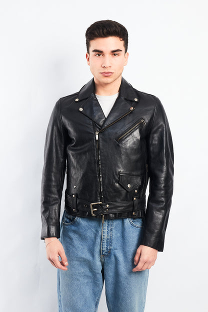 2000 Armani Exchange Leather Biker Jacket (S/M)