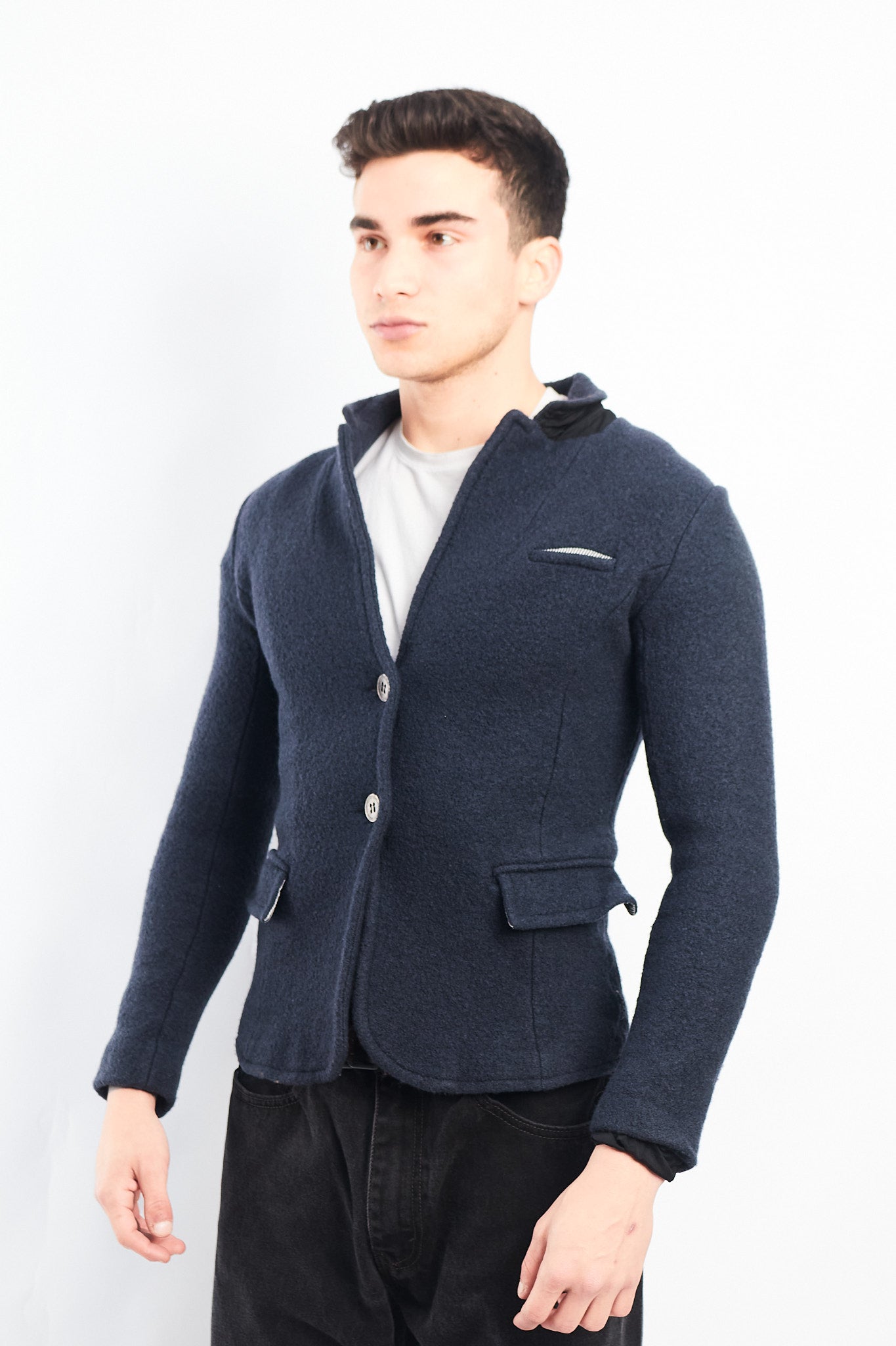 Vintage Armani Jeans Virgin Wool Blazer (XS)
