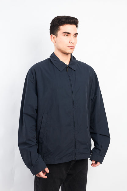 Vintage Burberry Navy Harrington Jacket (L/XL)