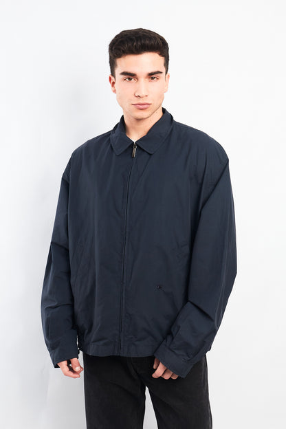Vintage Burberry Navy Harrington Jacket (L/XL)