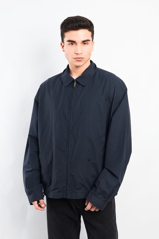 Vintage Burberry Navy Harrington Jacket (L/XL)