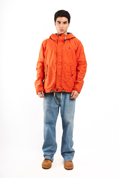2010 Polo Ralph Lauren Terracota Impermeable Hooded Windbreaker (L/XL)