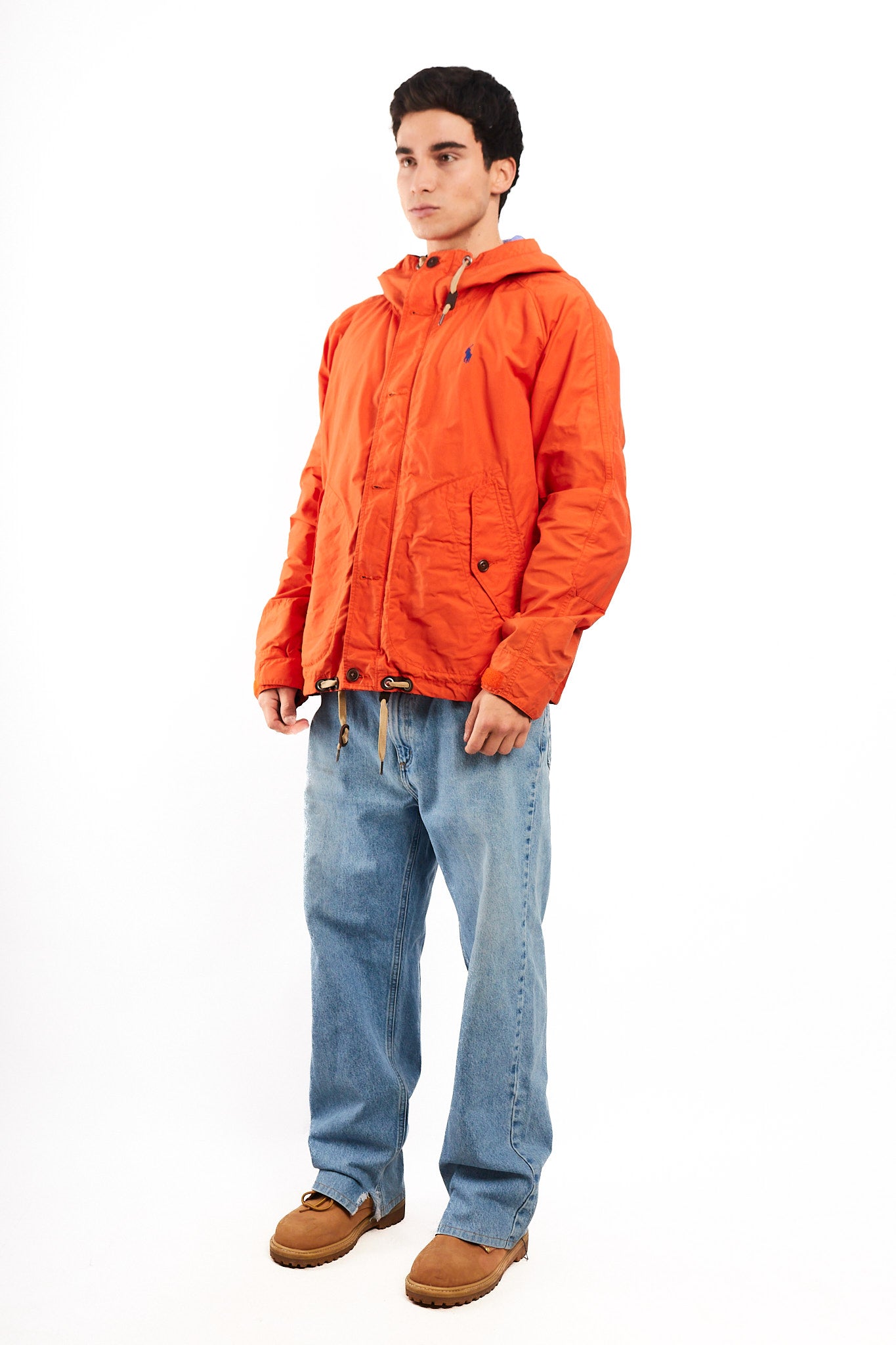 2010 Polo Ralph Lauren Terracota Impermeable Hooded Windbreaker (L/XL)