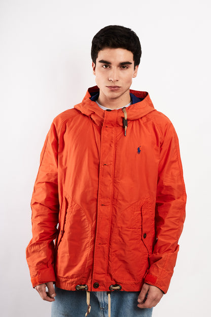 2010 Polo Ralph Lauren Terracota Impermeable Hooded Windbreaker (L/XL)