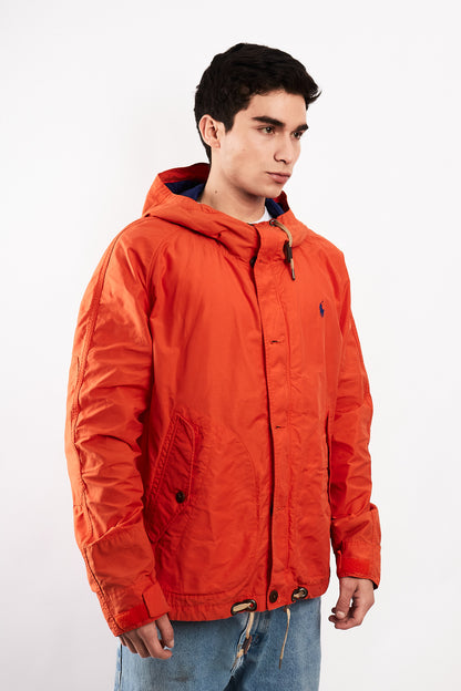 2010 Polo Ralph Lauren Terracota Impermeable Hooded Windbreaker (L/XL)