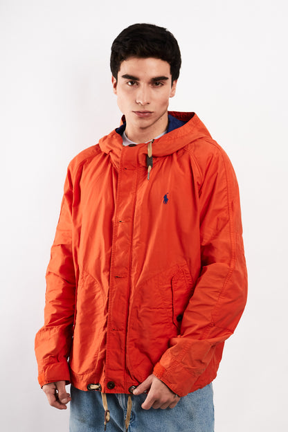 2010 Polo Ralph Lauren Terracota Impermeable Hooded Windbreaker (L/XL)