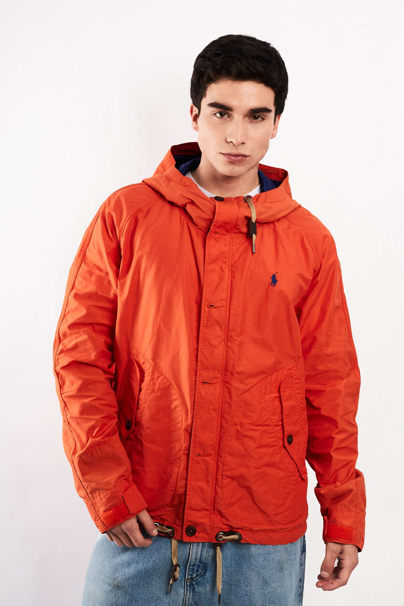 2010 Polo Ralph Lauren Terracota Impermeable Hooded Windbreaker (L/XL)