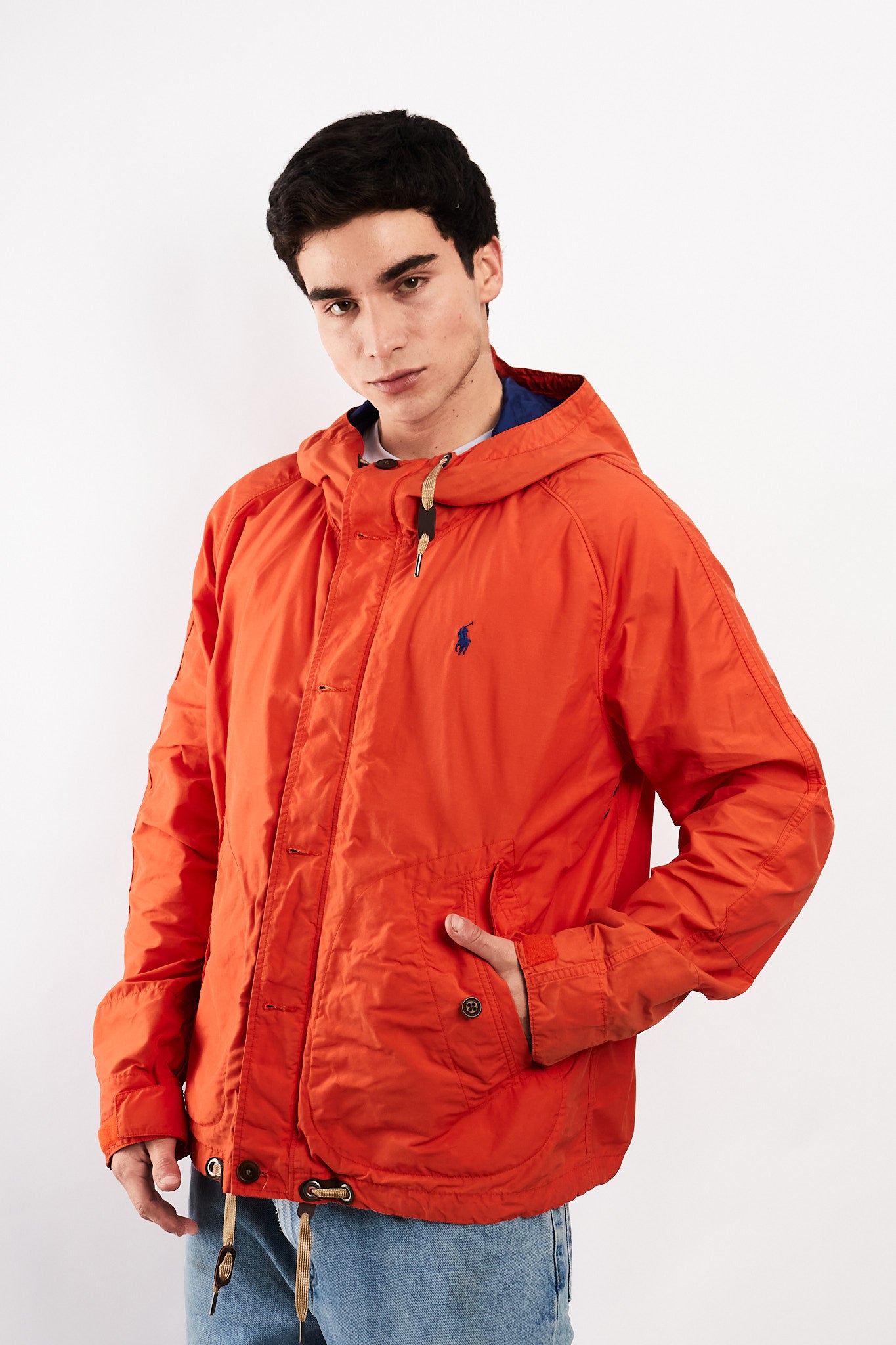 2010 Polo Ralph Lauren Terracota Impermeable Hooded Windbreaker (L/XL)