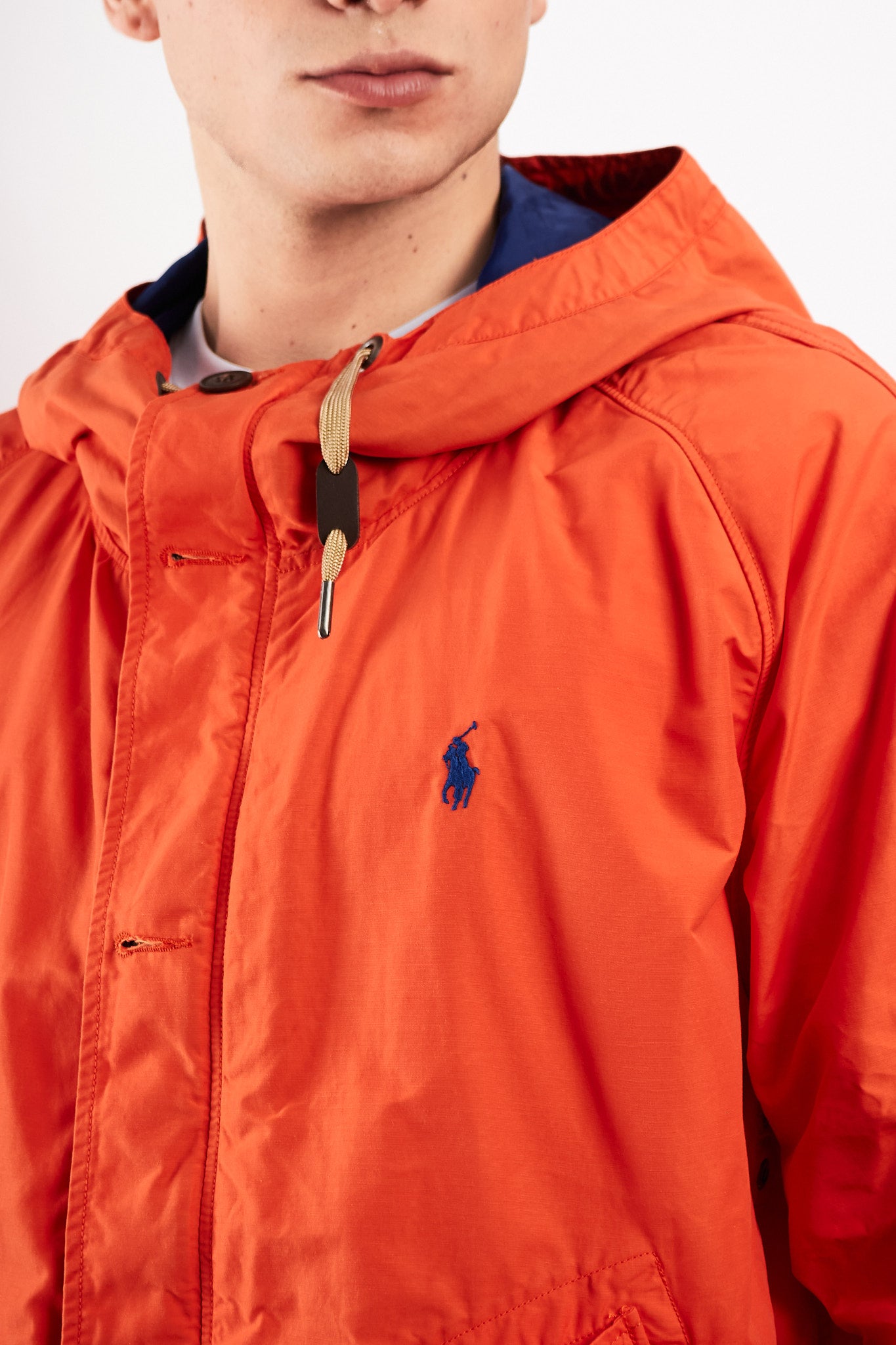 2010 Polo Ralph Lauren Terracota Impermeable Hooded Windbreaker (L/XL)