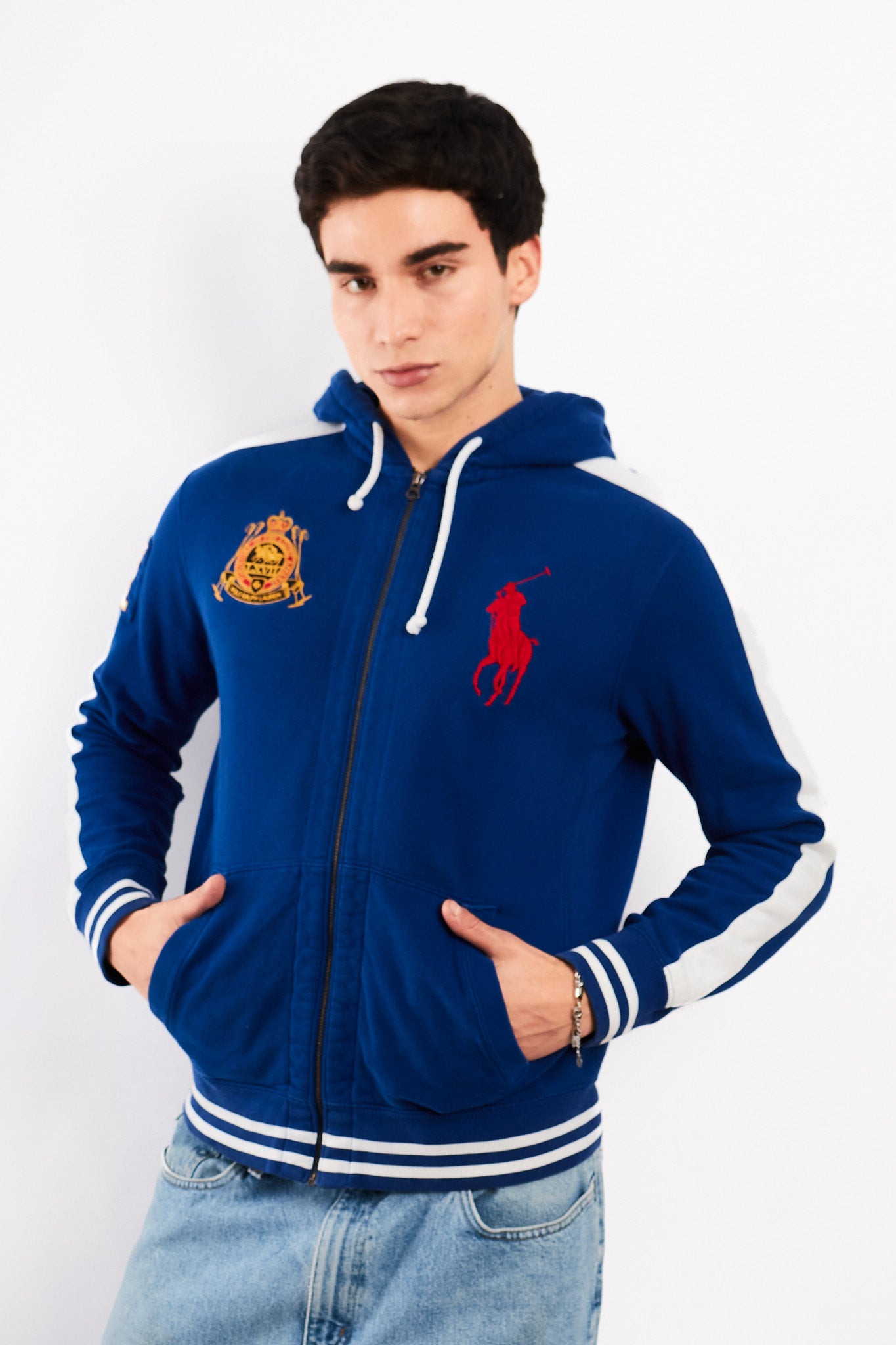 2000 Vintage Polo Ralph Lauren Big Pony Emblem Cotton Jacket (M)