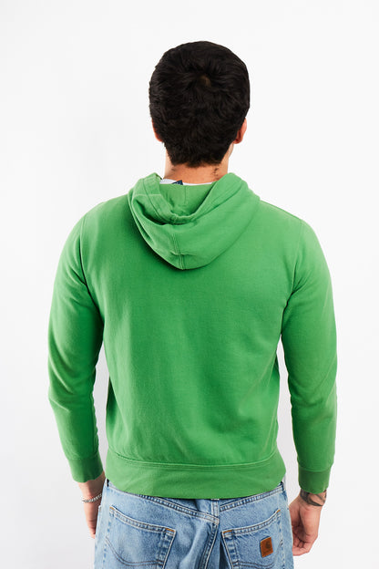 2000 Vintage Polo Ralph Lauren Forest Green Big Pony Hooded Full Zip (S/M)