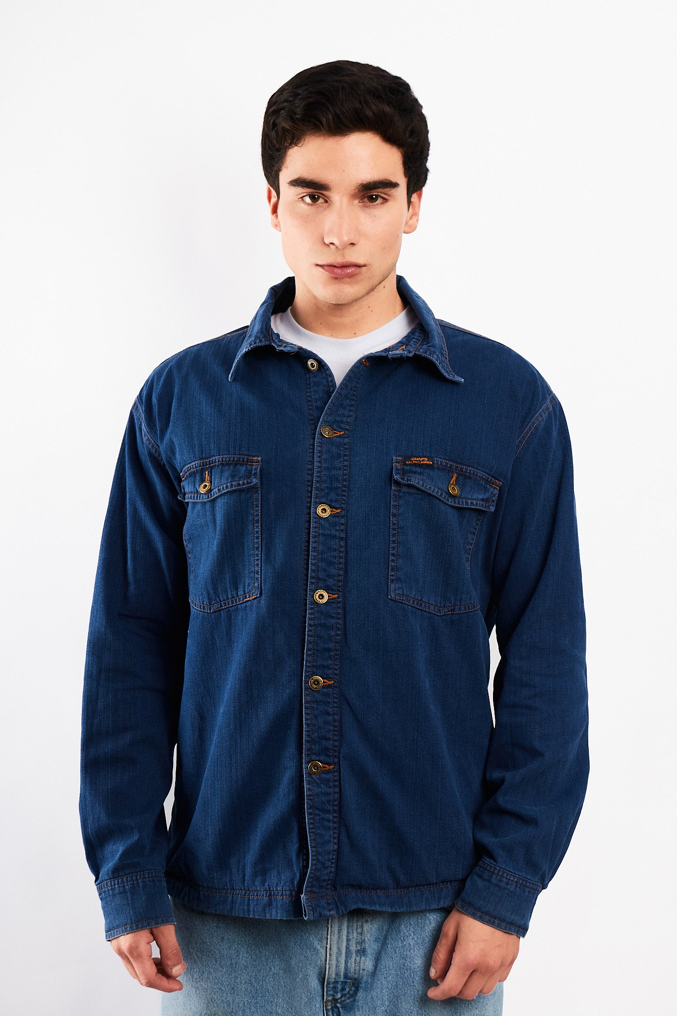 1990 Vintage Chaps Ralph Lauren Denim Overshirt (M/L)