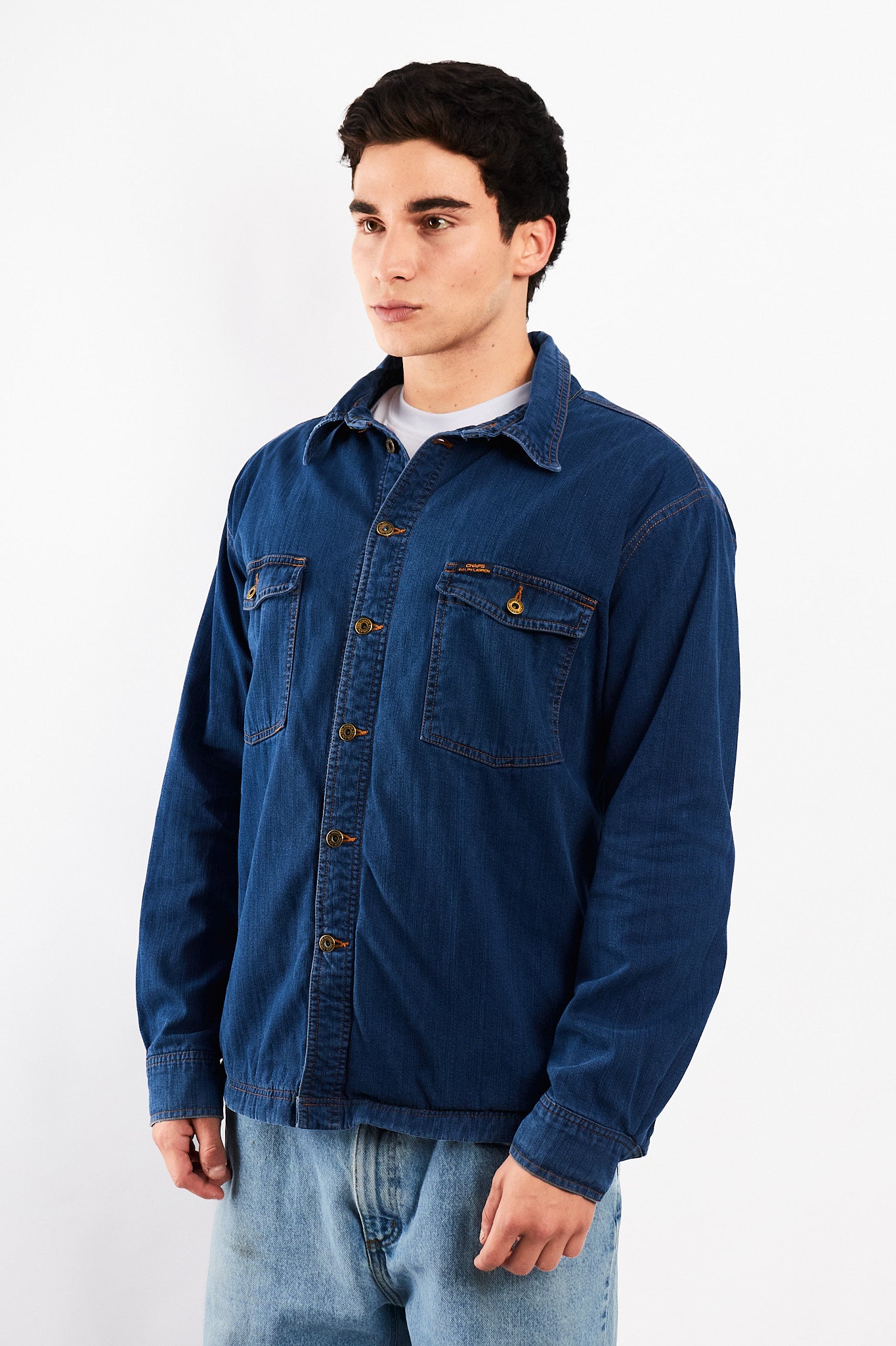 1990 Vintage Chaps Ralph Lauren Denim Overshirt (M/L)