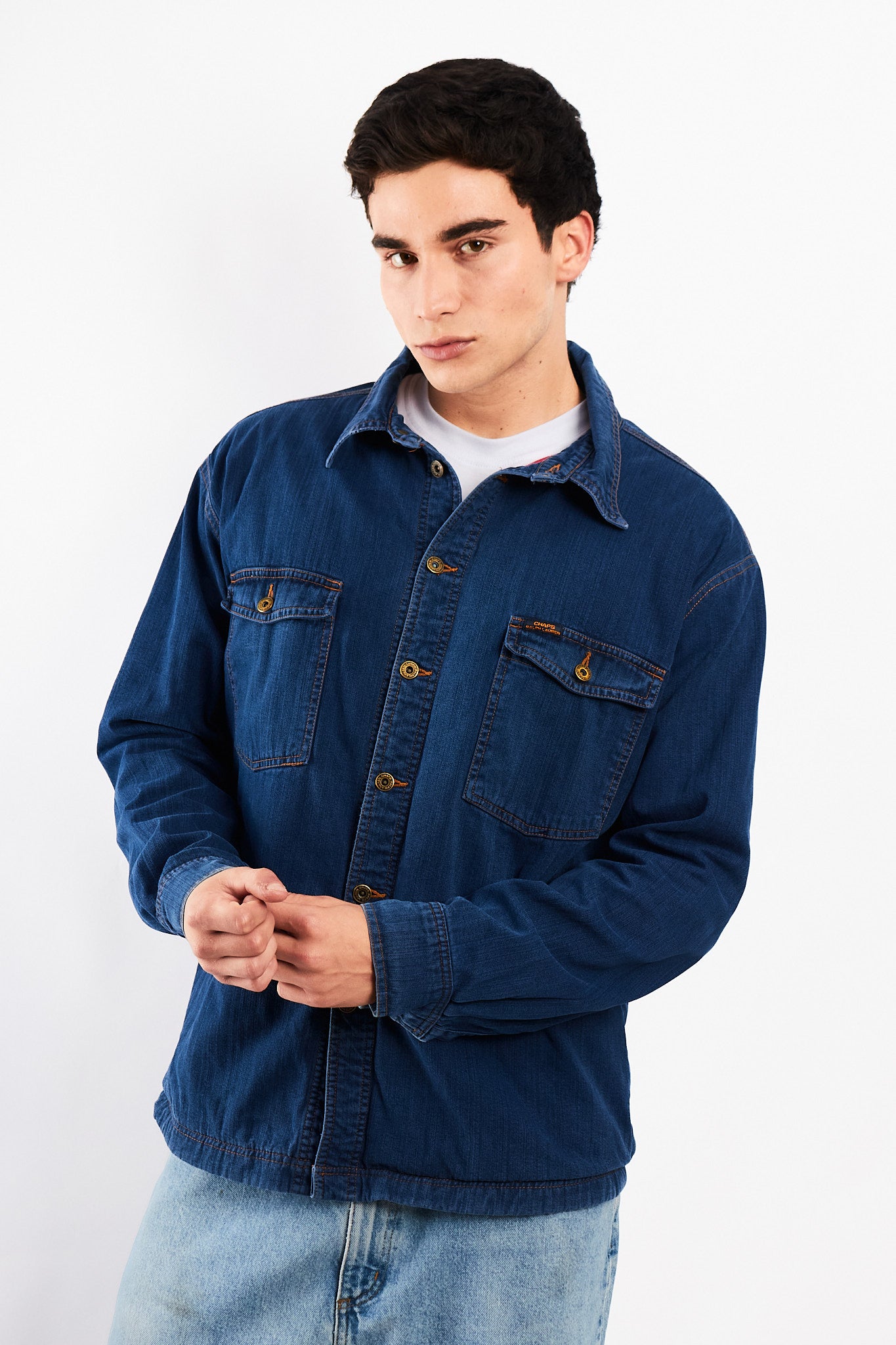 1990 Vintage Chaps Ralph Lauren Denim Overshirt (M/L)