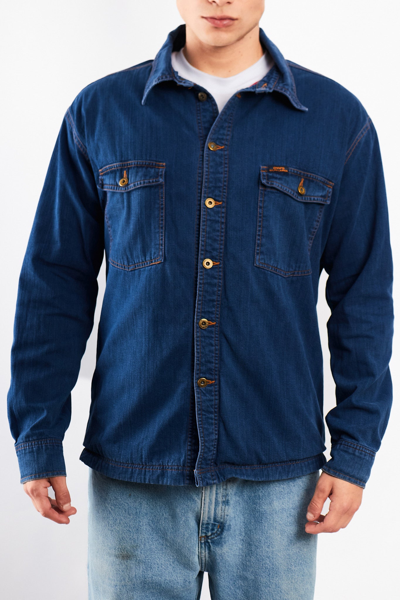 1990 Vintage Chaps Ralph Lauren Denim Overshirt (M/L)