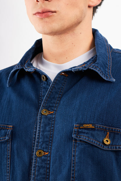 1990 Vintage Chaps Ralph Lauren Denim Overshirt (M/L)