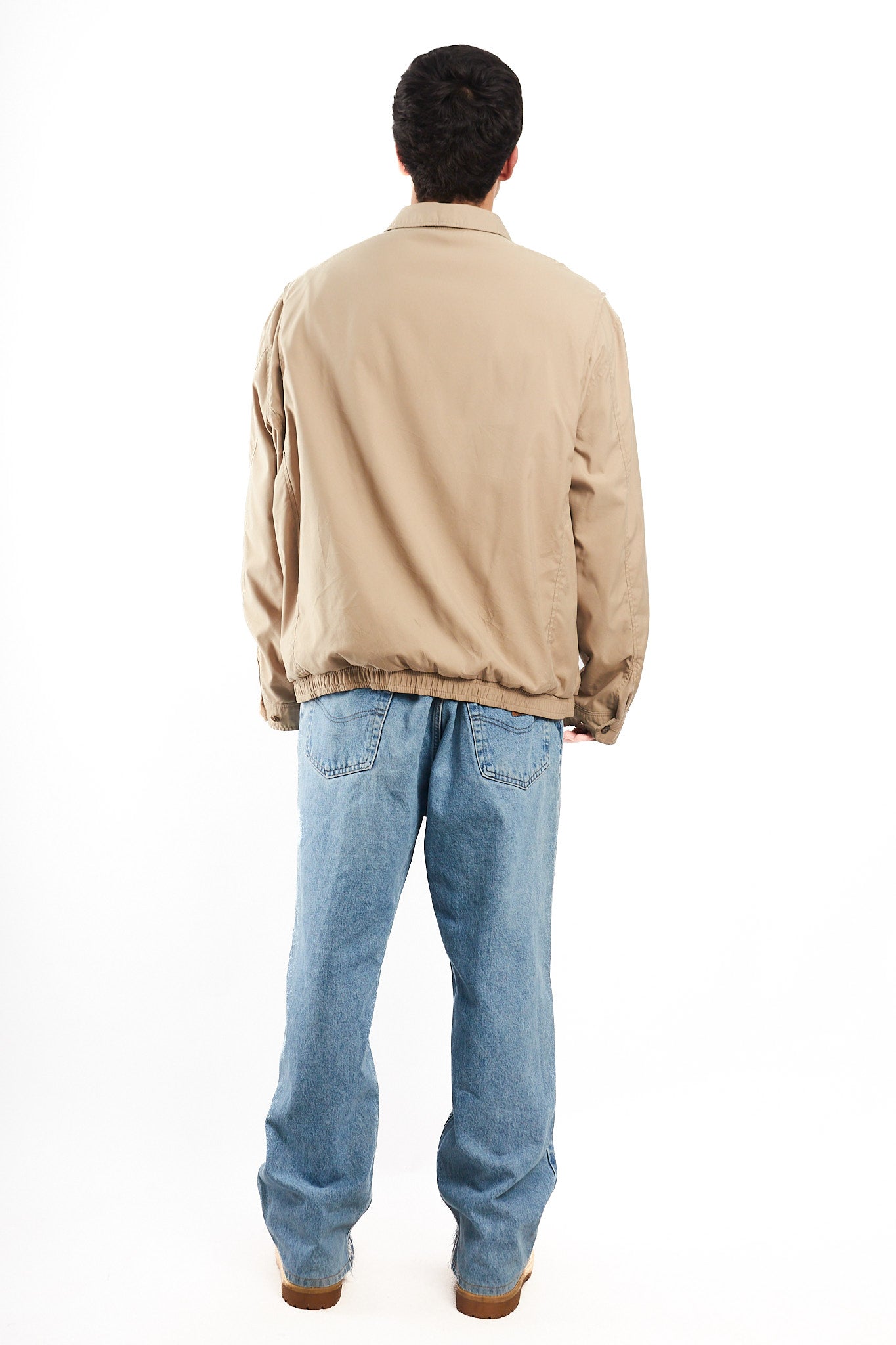 2000 Vintage Polo Ralph Lauren Khakhi Bi-swing Impermeable Harrington (XL/XXL)
