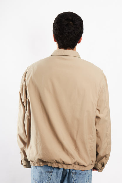 2000 Vintage Polo Ralph Lauren Khakhi Bi-swing Impermeable Harrington (XL/XXL)