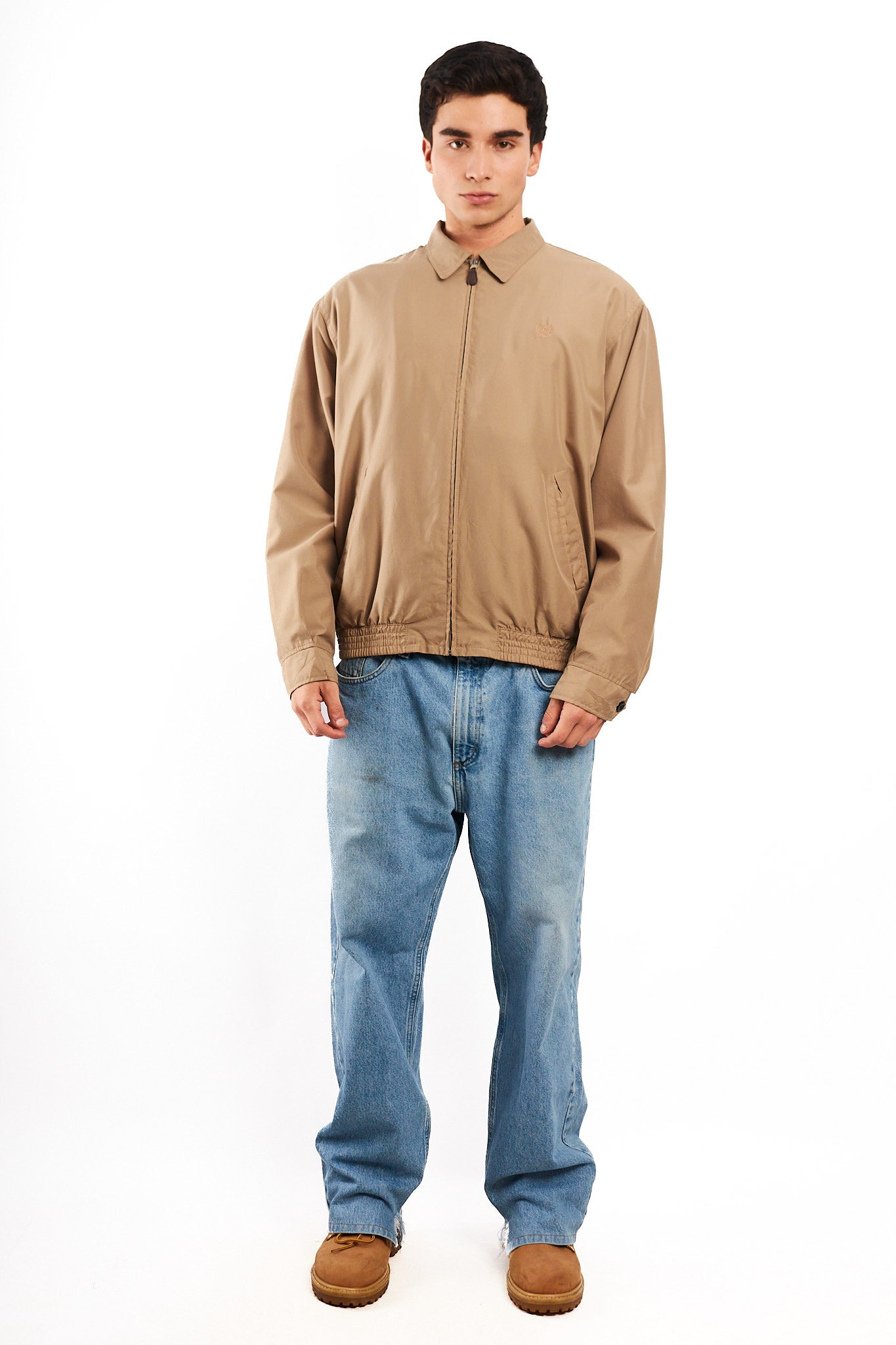 2000 Vintage Chaps Lined Camel Harrington (M/L)