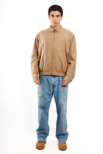 2000 Vintage Chaps Lined Camel Harrington (M/L)