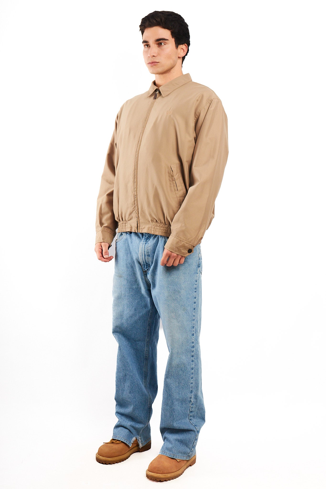 2000 Vintage Chaps Lined Camel Harrington (M/L)