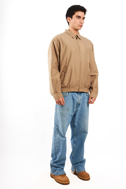 2000 Vintage Chaps Lined Camel Harrington (M/L)