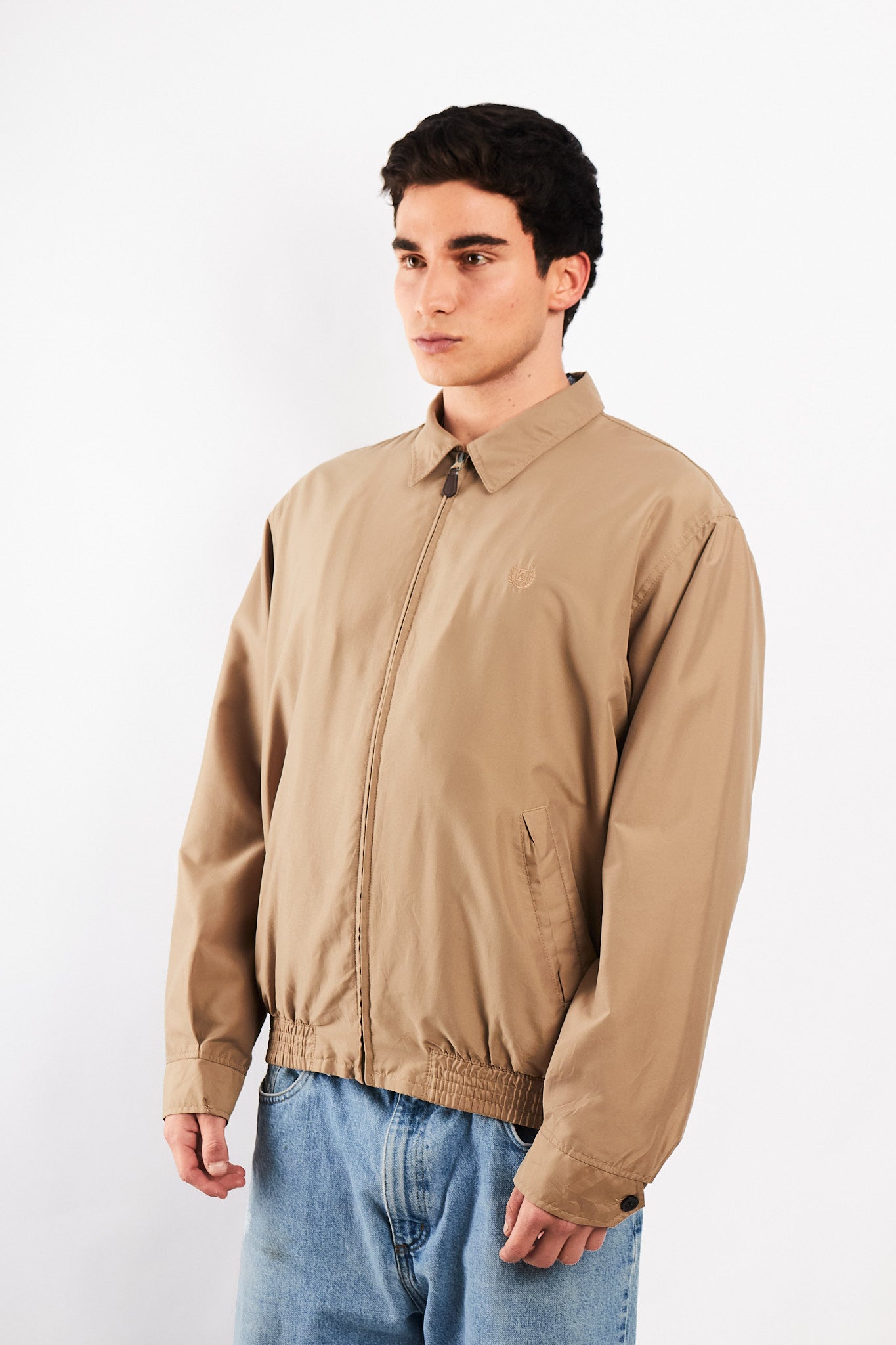 2000 Vintage Chaps Lined Camel Harrington (M/L)