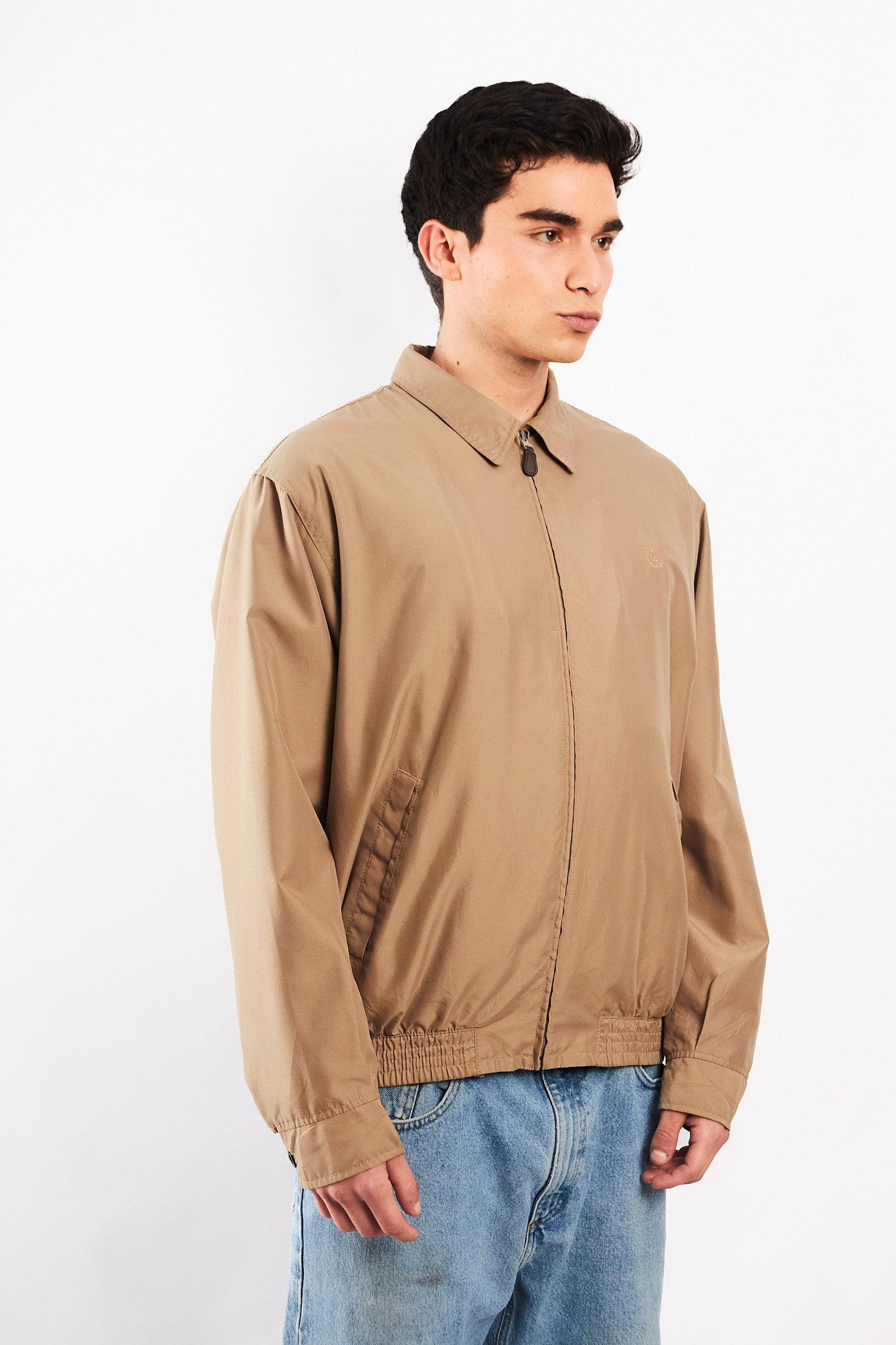 2000 Vintage Chaps Lined Camel Harrington (M/L)