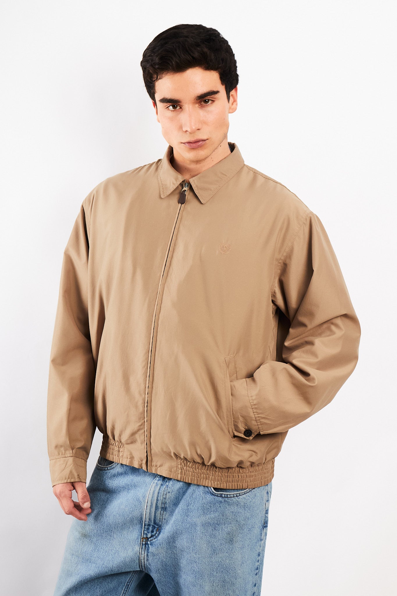 2000 Vintage Chaps Lined Camel Harrington (M/L)