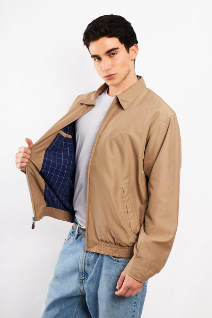 2000 Vintage Chaps Lined Camel Harrington (M/L)