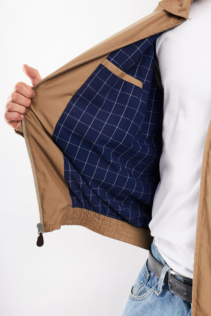 2000 Vintage Chaps Lined Camel Harrington (M/L)