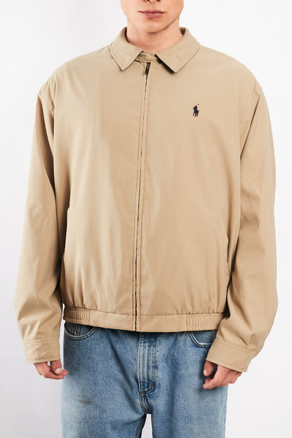 2000 Vintage Polo Ralph Lauren Khakhi Bi-Swing Impermeable Harrington (L)