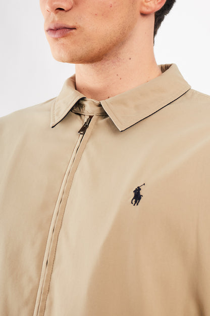 2000 Vintage Polo Ralph Lauren Khakhi Bi-Swing Impermeable Harrington (L)