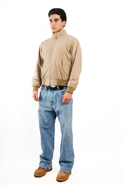 2000 Vintage Polo Ralph Lauren Khakhi Chino Aviator Jacket (M/L)