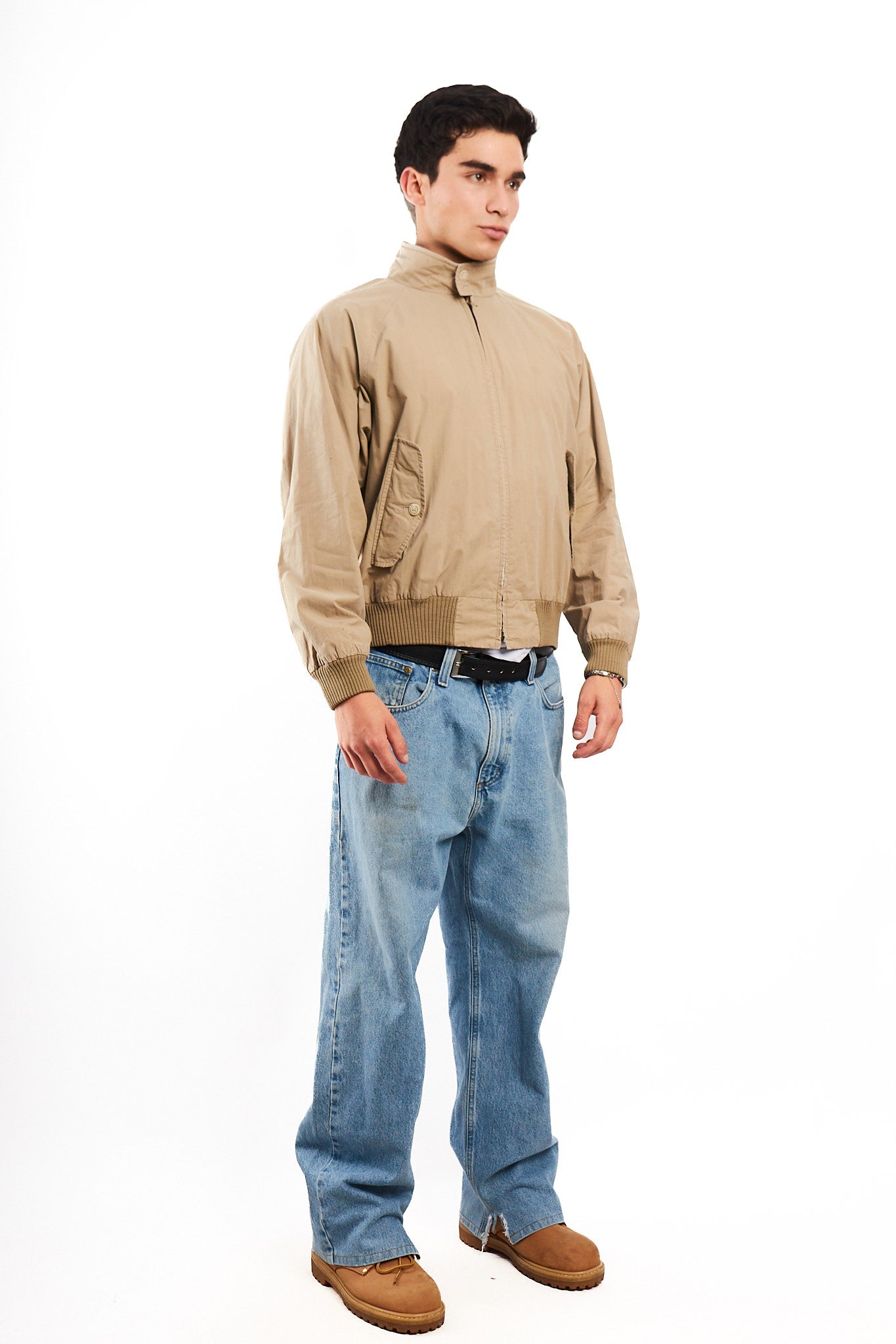 2000 Vintage Polo Ralph Lauren Khakhi Chino Aviator Jacket (M/L)