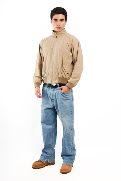 2000 Vintage Polo Ralph Lauren Khakhi Chino Aviator Jacket (M/L)