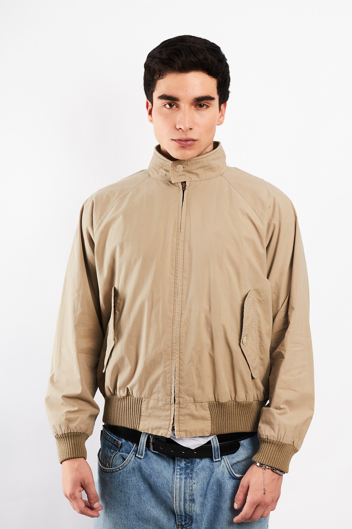 2000 Vintage Polo Ralph Lauren Khakhi Chino Aviator Jacket (M/L)