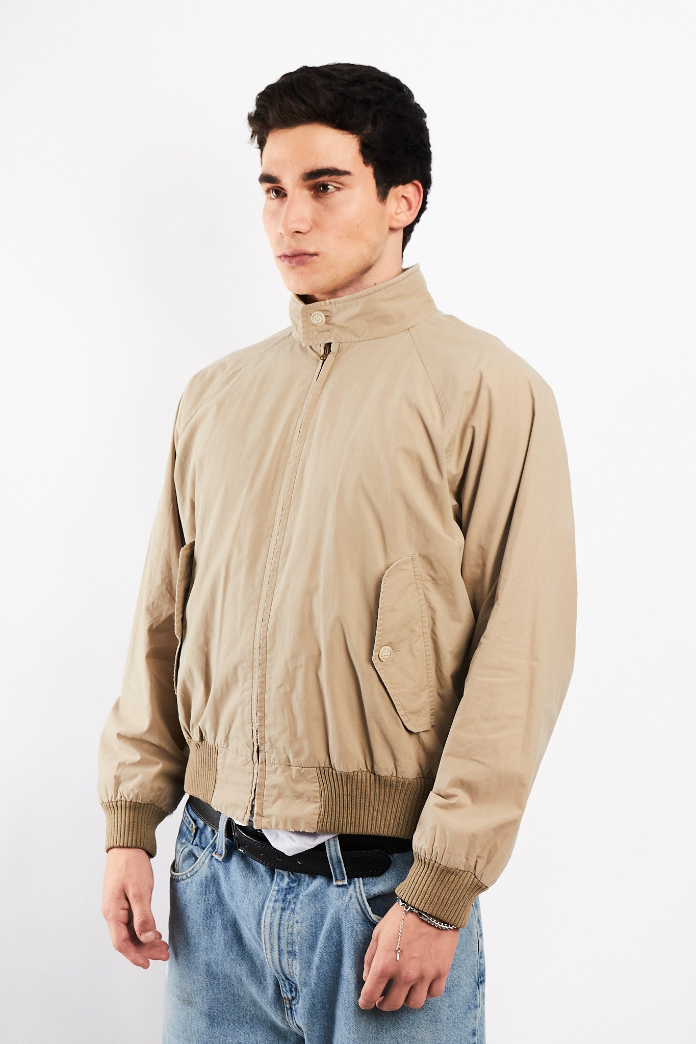 2000 Vintage Polo Ralph Lauren Khakhi Chino Aviator Jacket (M/L)