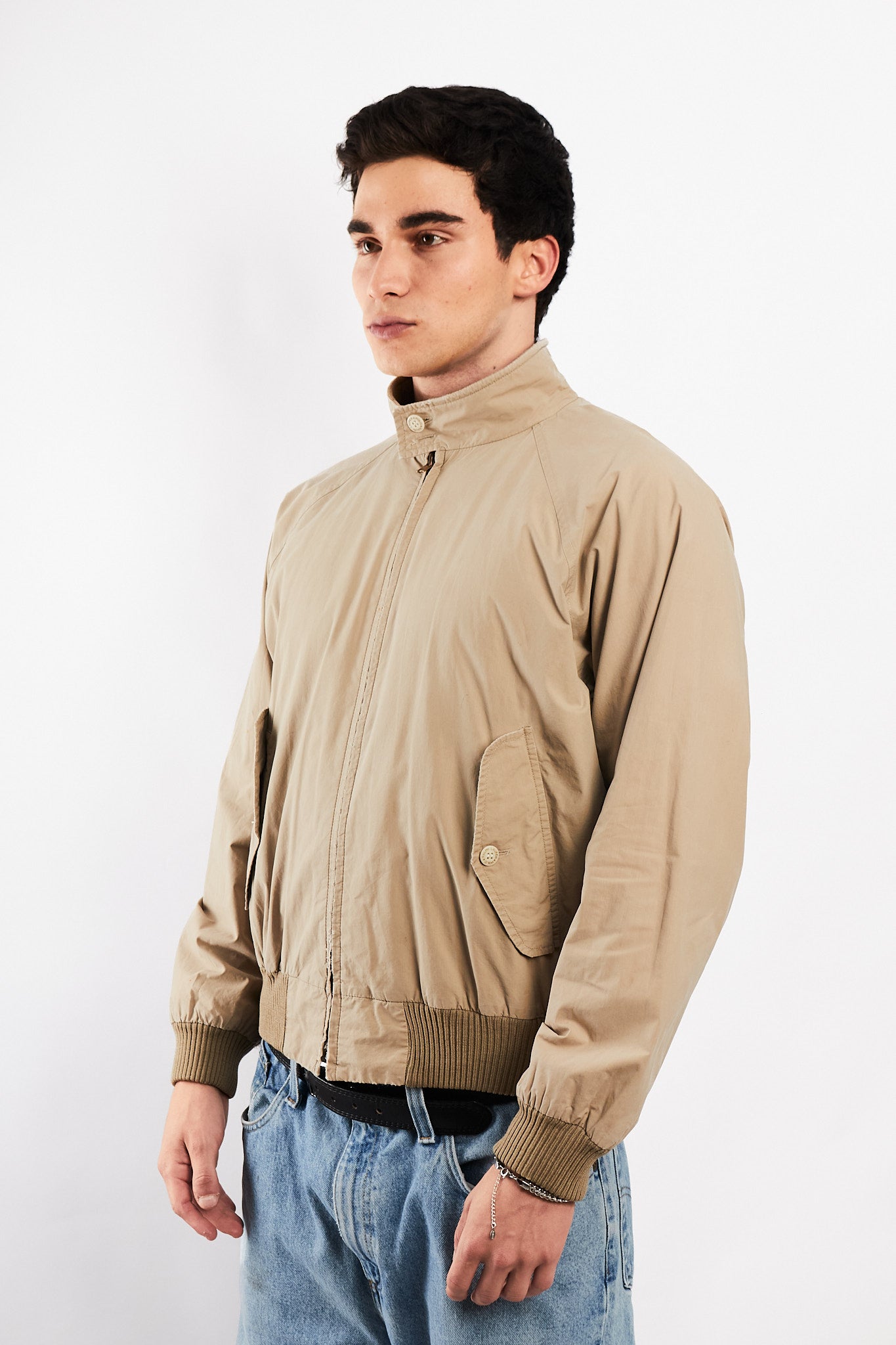 2000 Vintage Polo Ralph Lauren Khakhi Chino Aviator Jacket (M/L)