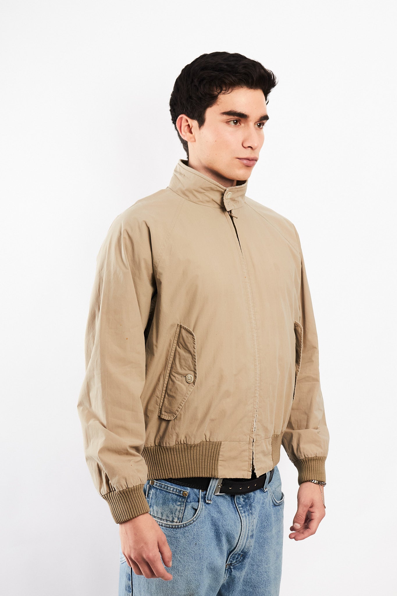 2000 Vintage Polo Ralph Lauren Khakhi Chino Aviator Jacket (M/L)