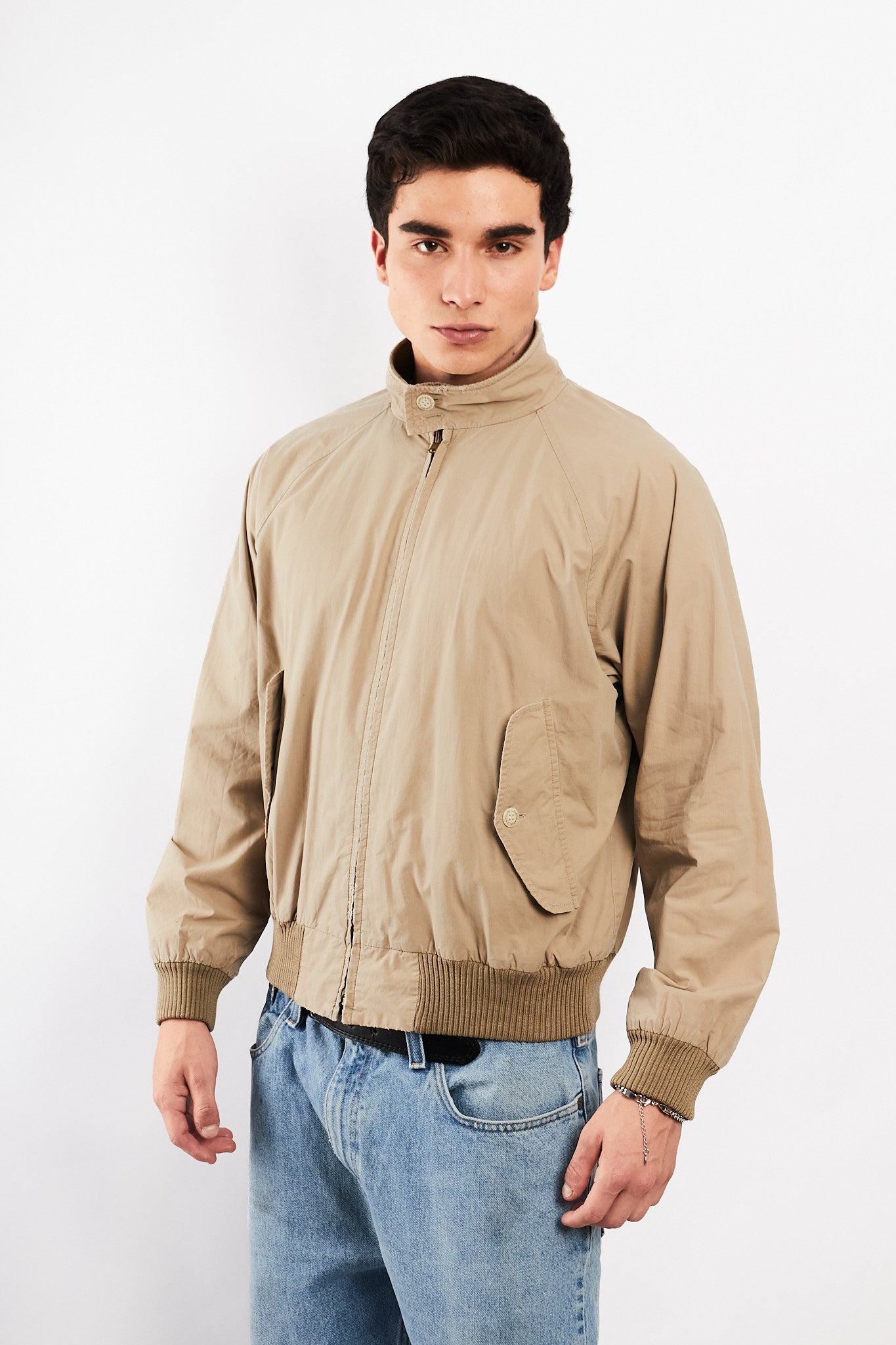 2000 Vintage Polo Ralph Lauren Khakhi Chino Aviator Jacket (M/L)