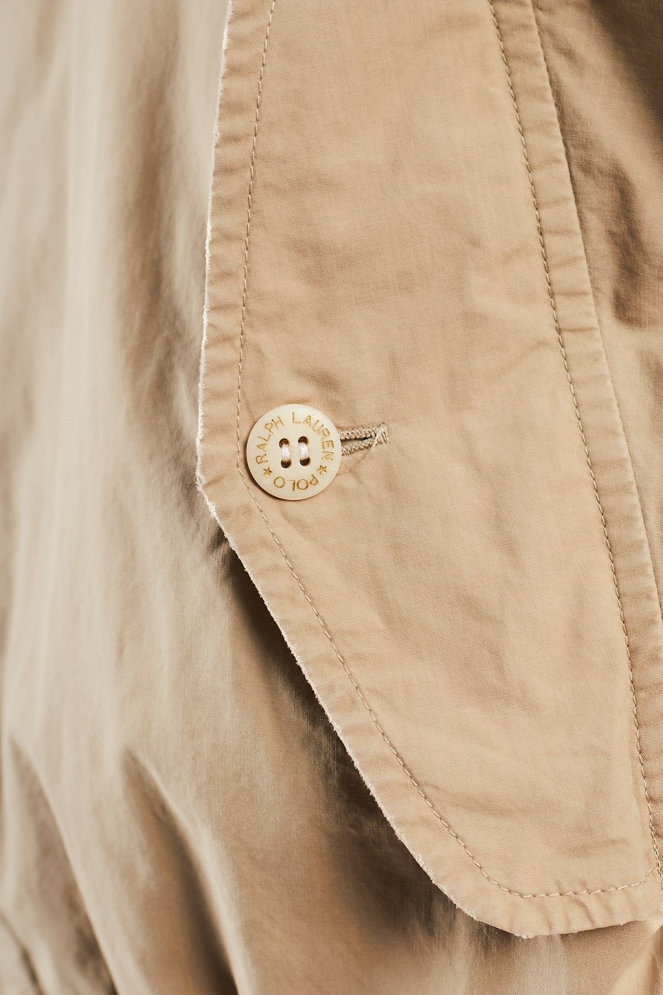 2000 Vintage Polo Ralph Lauren Khakhi Chino Aviator Jacket (M/L)
