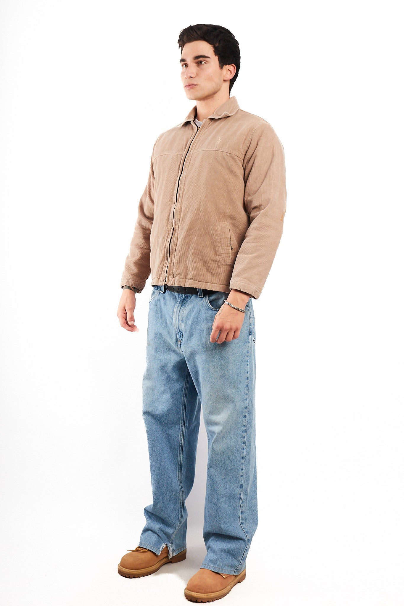 2000 Polo Sport Ralph Lauren Light Camel Corduroy Harrington (S)