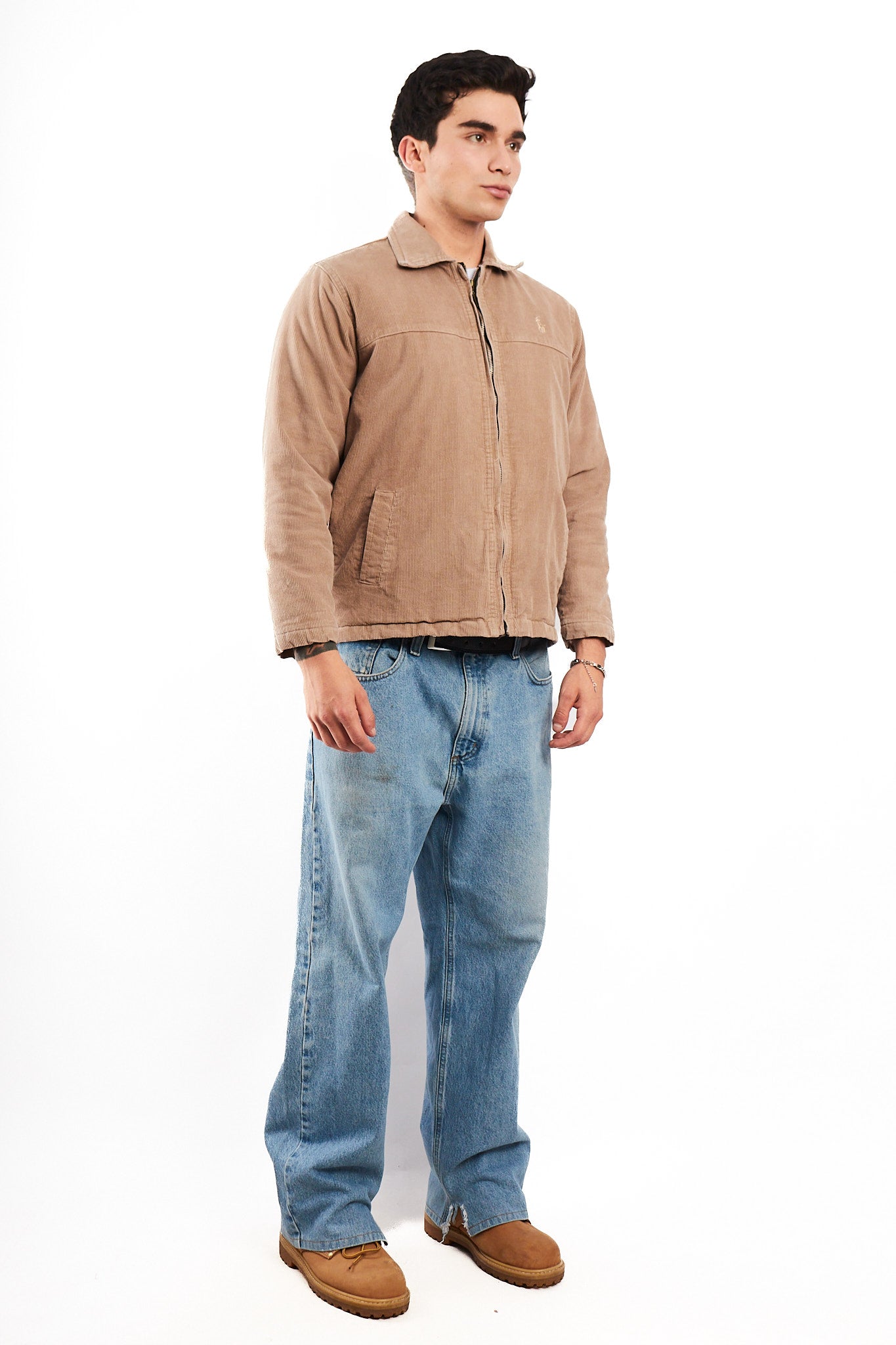 2000 Polo Sport Ralph Lauren Light Camel Corduroy Harrington (S)