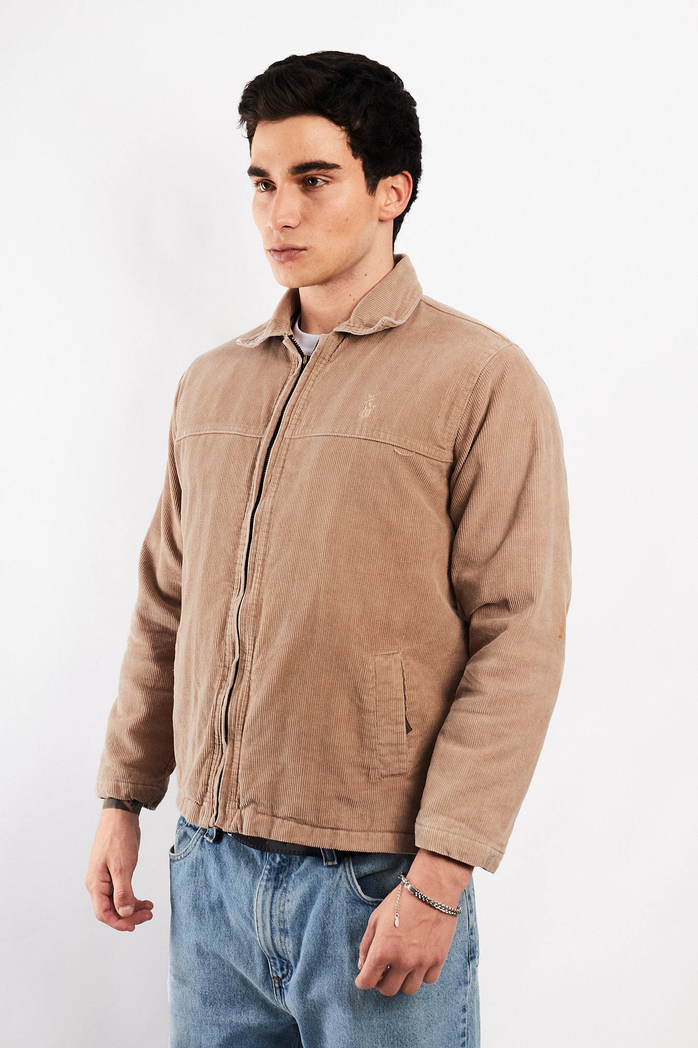 2000 Polo Sport Ralph Lauren Light Camel Corduroy Harrington (S)
