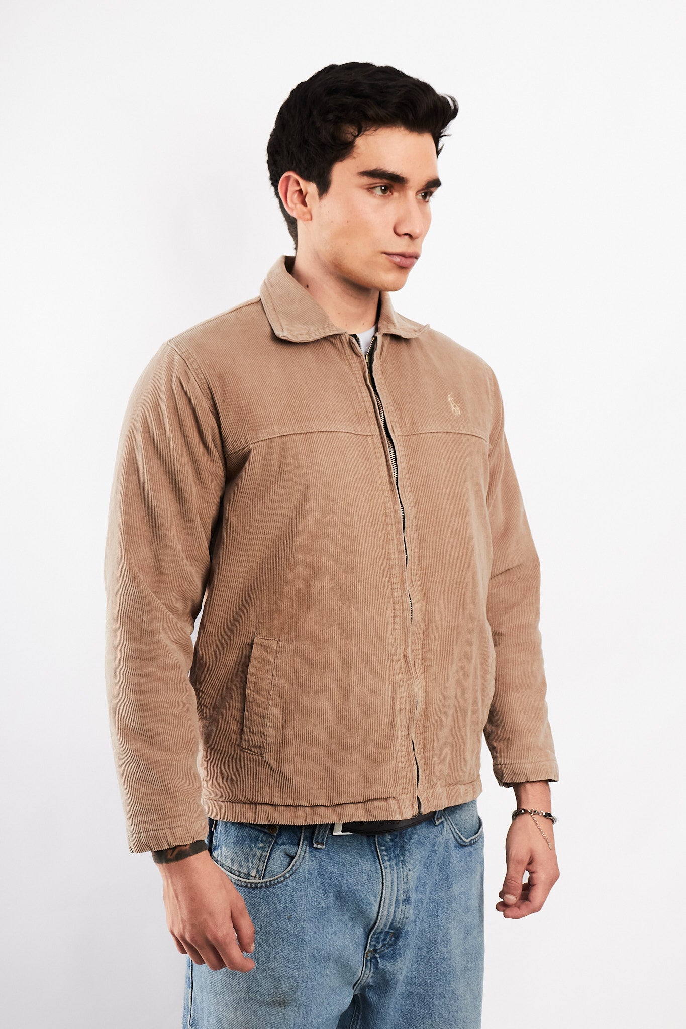 2000 Polo Sport Ralph Lauren Light Camel Corduroy Harrington (S)