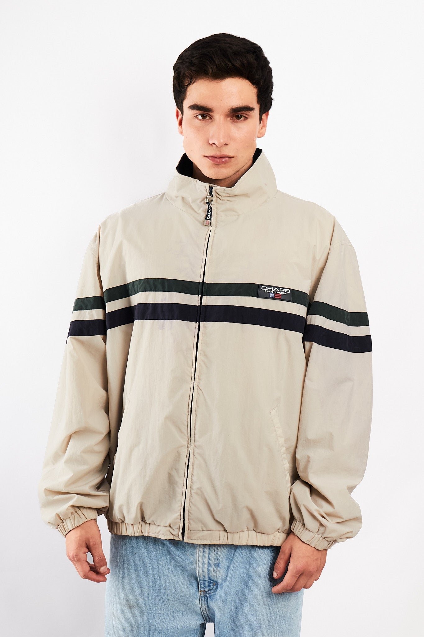 1990 Vintage Chaps Ralph Lauren Colorblock Jacket (XL)