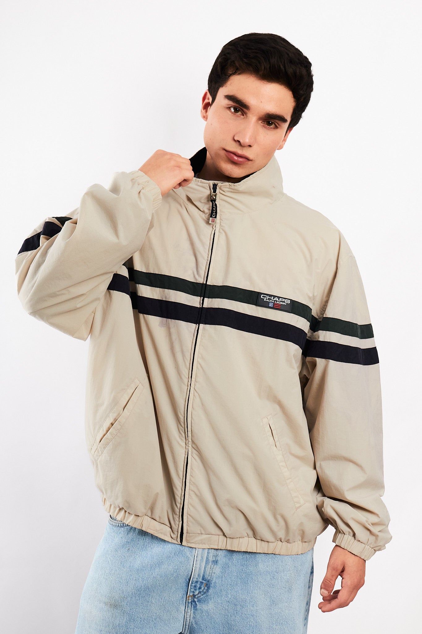 1990 Vintage Chaps Ralph Lauren Colorblock Jacket (XL)