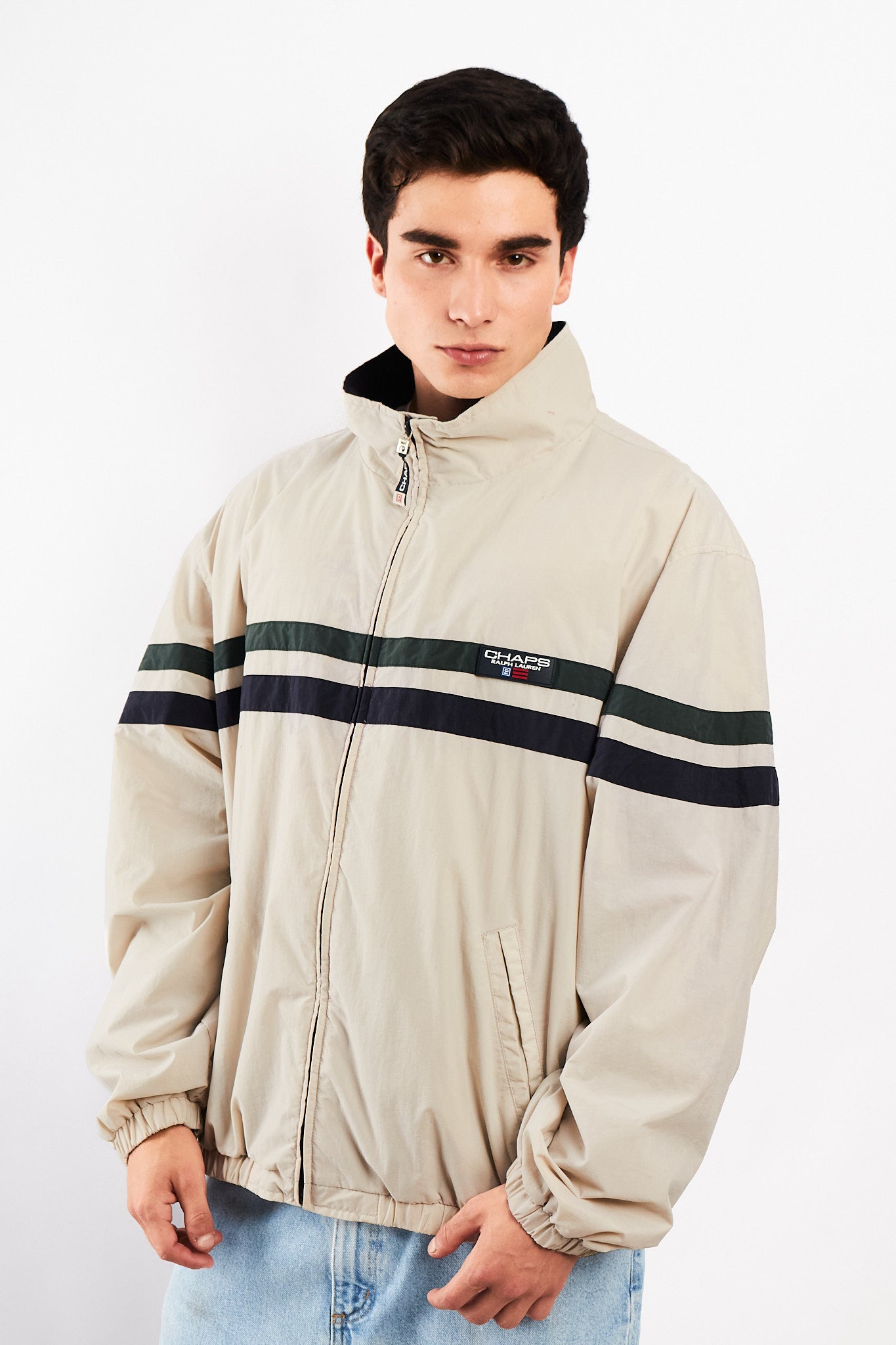 1990 Vintage Chaps Ralph Lauren Colorblock Jacket (XL)